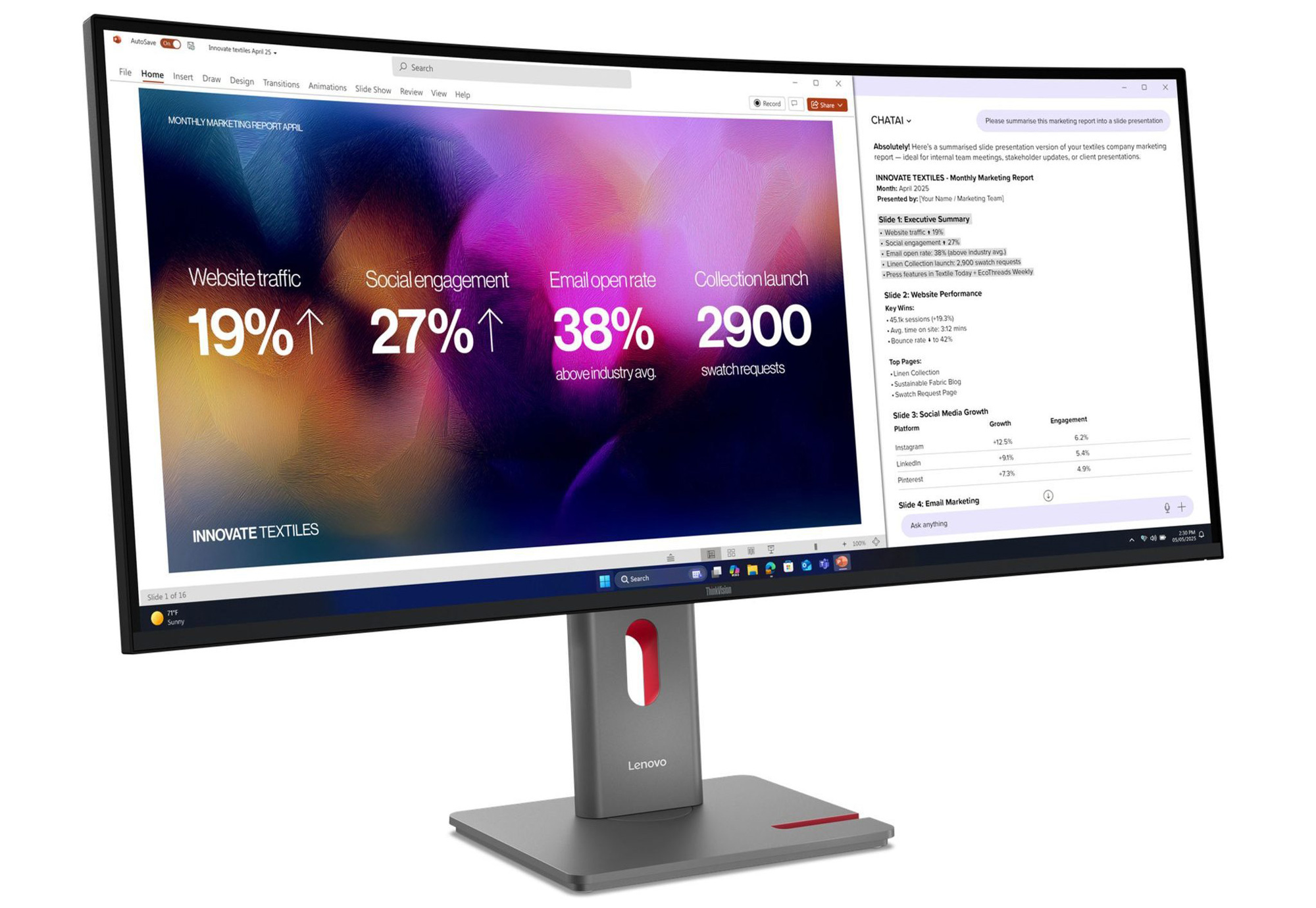 ThinkVision P40WD-40 Image