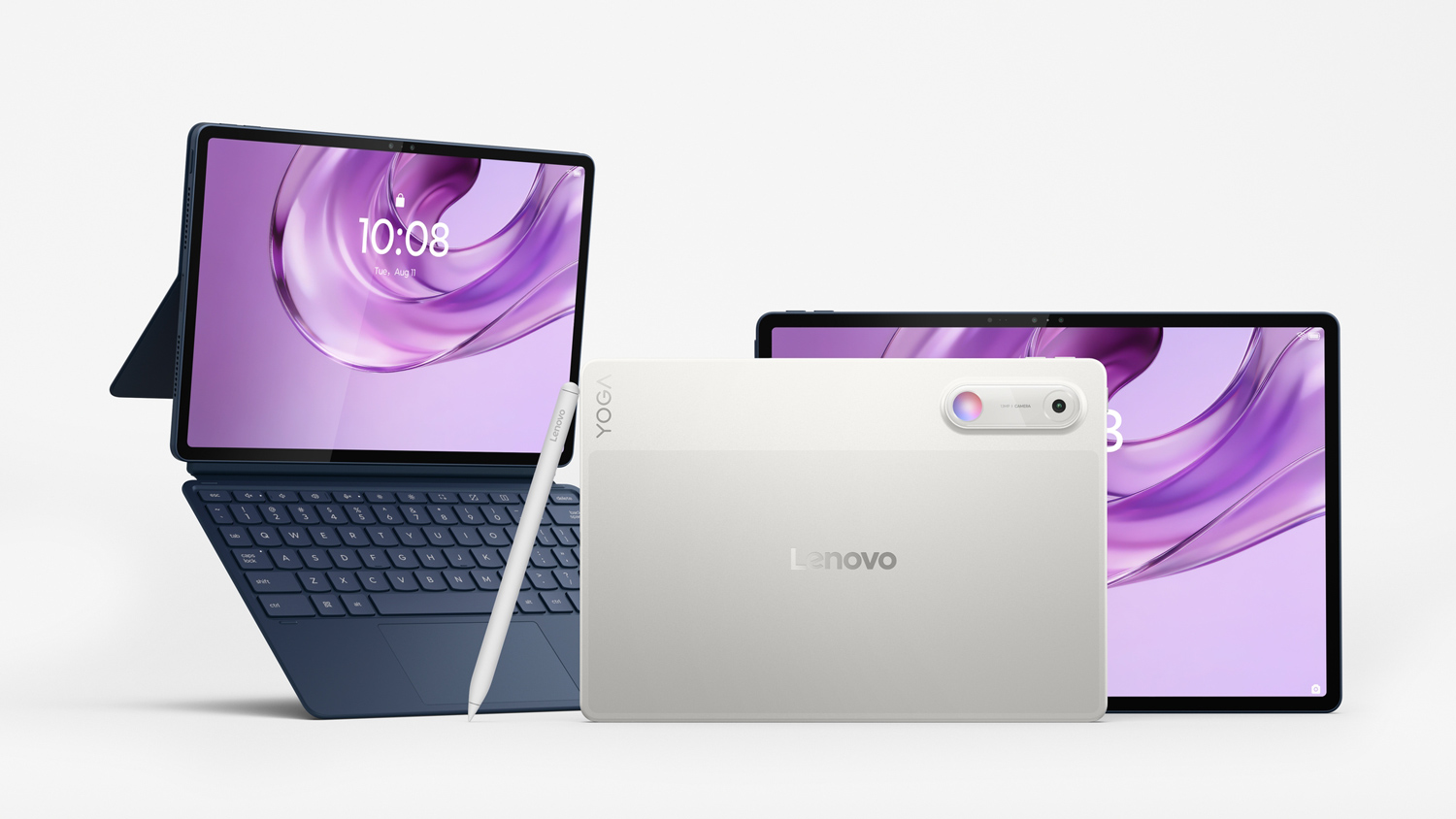 Yoga Tab Gen 2 in Cosmic Blue and Seashell Yoga Tab Gen 2 in Cosmic Blue and Seashell