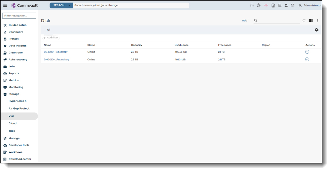 Figure 3. Backup Library.