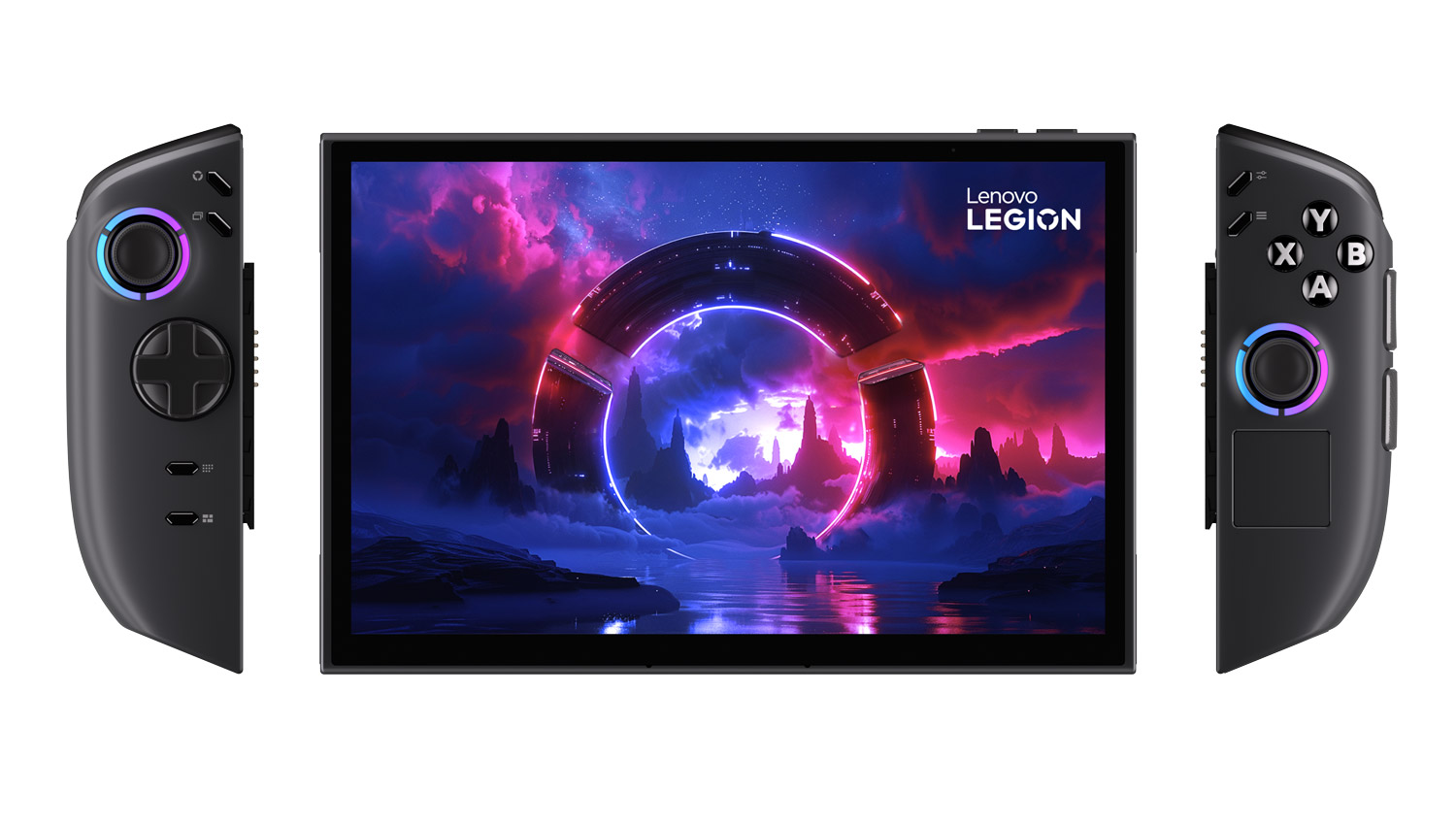 The Legion Go (8.8”, 2) with TrueStrike controllers detached