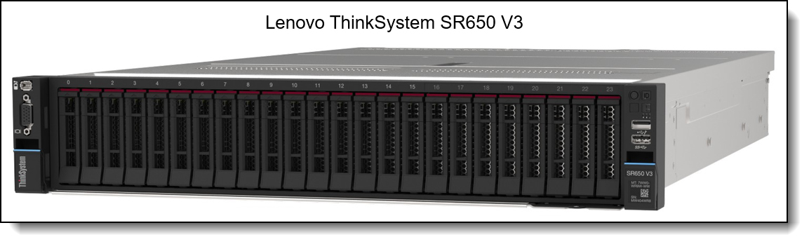 Figure 5. Lenovo ThinkSystem SR650 V3.