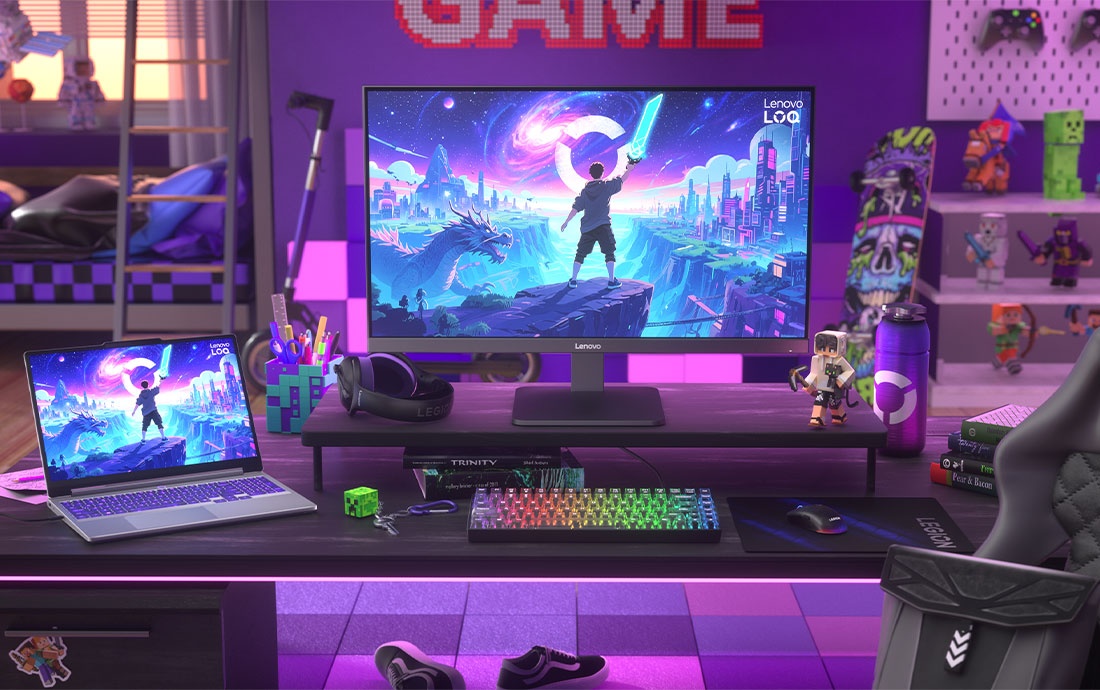 Lenovo расширяет игровую линейку новыми ПК LOQ Essential и мониторами Legion